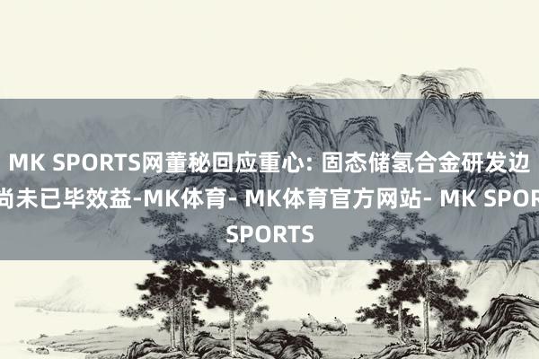 MK SPORTS网董秘回应重心: 固态储氢合金研发边幅尚未已毕效益-MK体育- MK体育官方网站- MK SPORTS