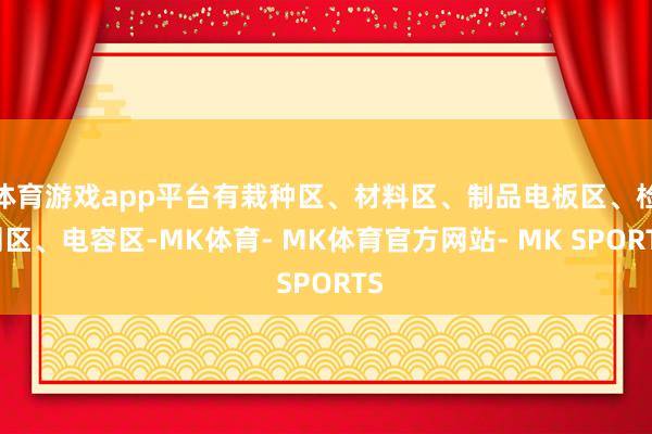 体育游戏app平台有栽种区、材料区、制品电板区、检测区、电容区-MK体育- MK体育官方网站- MK SPORTS